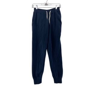 Kathryn McCarron Blue Cashmere Joggers Pants Size Small